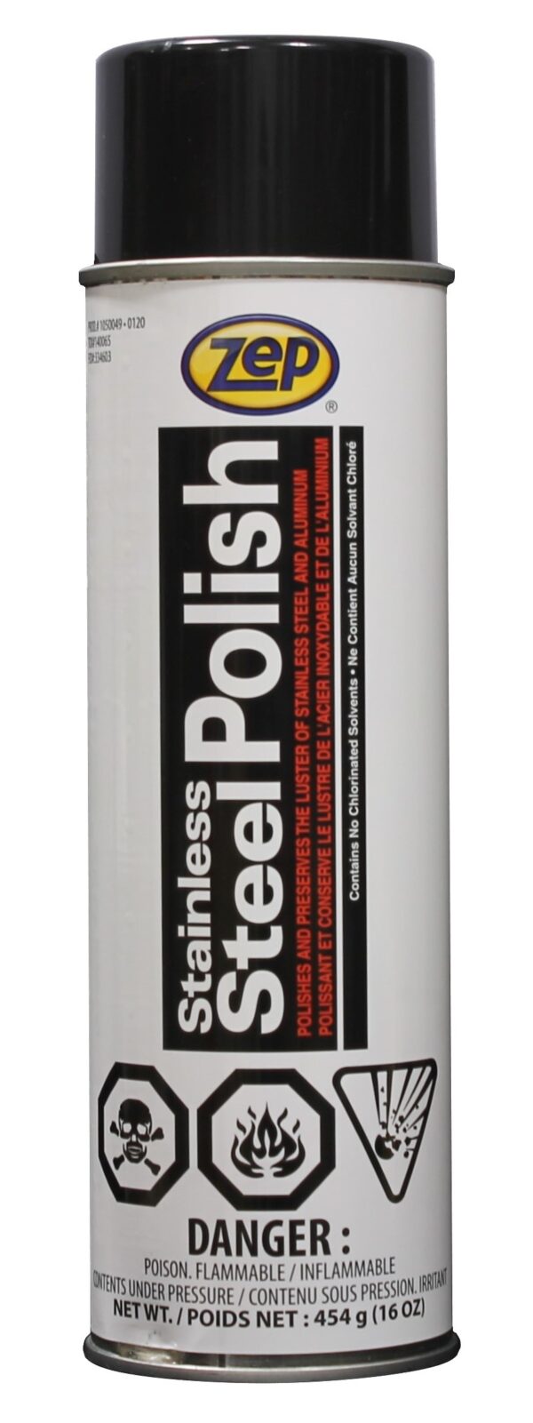 1050049 1 ZEP STAINLESS STEEL POLISH 454G