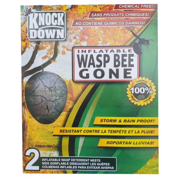 Knock Down Wasp Bee Gone - Artificial Wasp Nest 2/pack