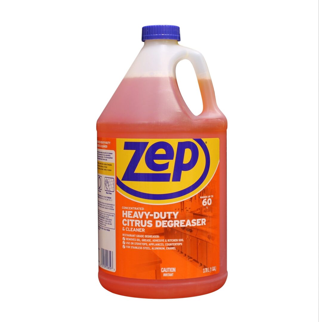 Zep Heavy-Duty Citrus Foaming Degreaser - 6 Pack, 18 Oz Each - Orange Scented Kitchen Cleaner