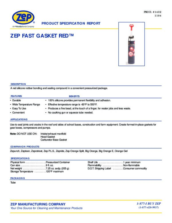 Fast Gasket Red PSR pdf