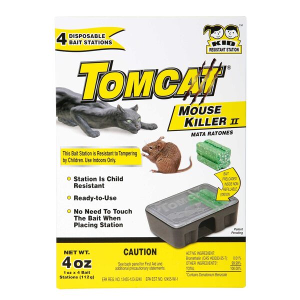 Tomcat Mouse Killer Disposable Bait Station 4 PK