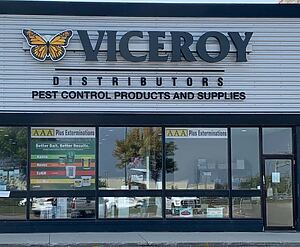 Viceroy Distributors pest and rodent control shop main entrance